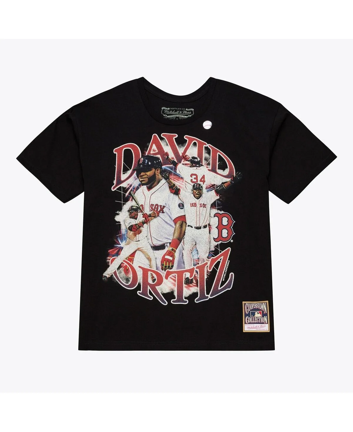 David Ortiz Boston Red Sox Legendary Collage Player T-Shirt by Mitchell & Ness