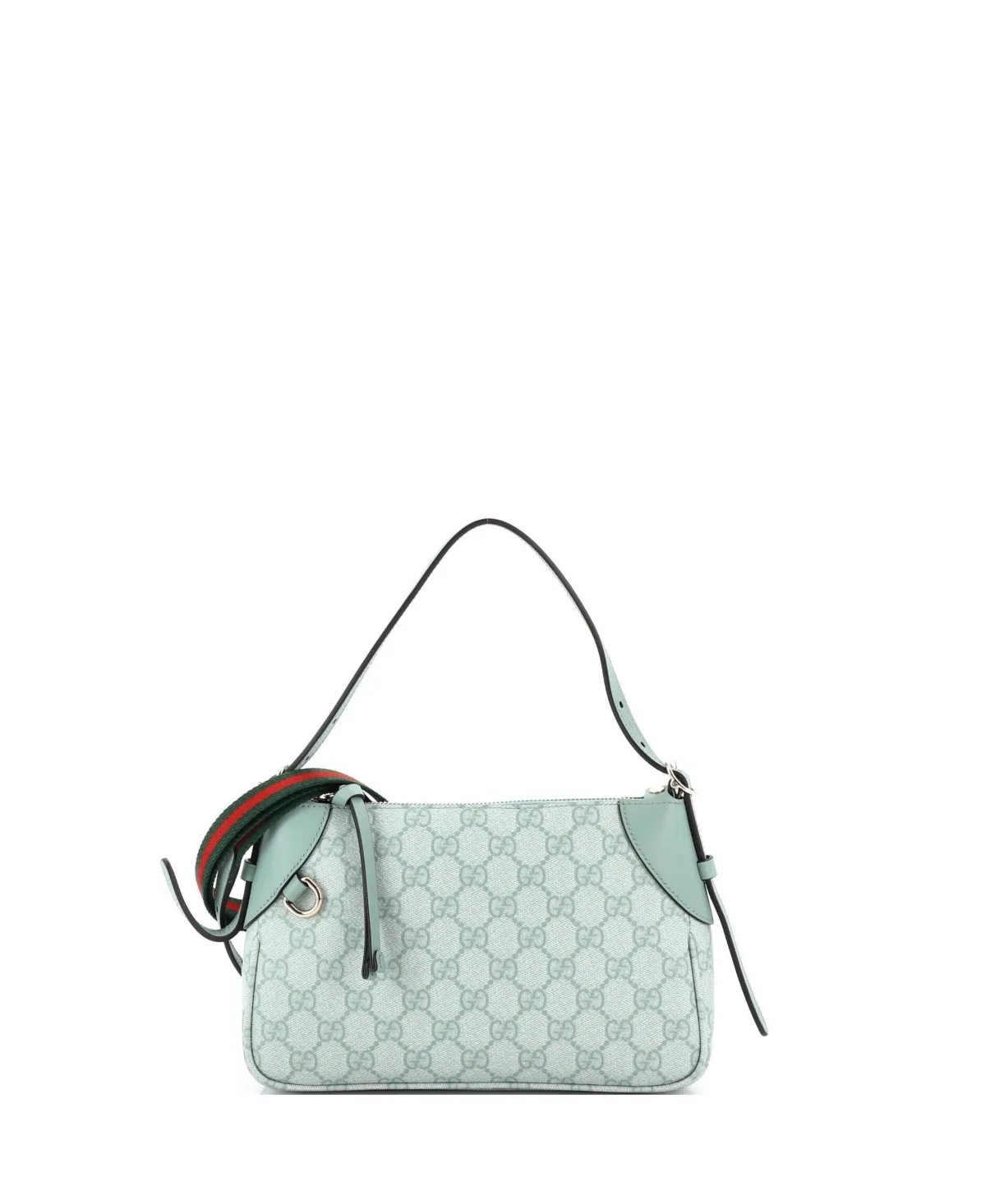 Pre-Owned Gucci Small Emblem Shoulder Bag Gg Coated Canvas with Leather by Gucci