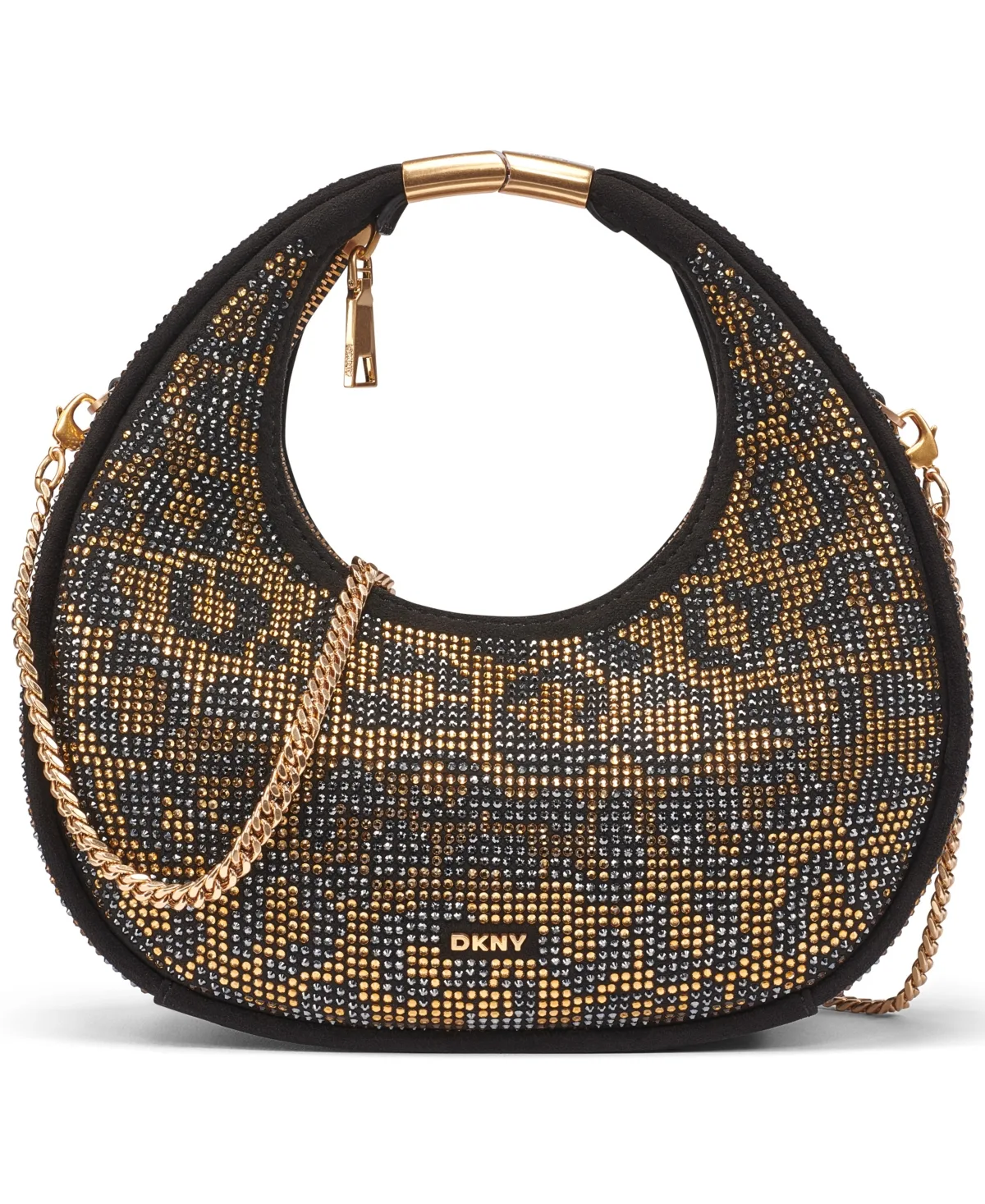 Margot Rhinestone Small Adjustable Strap Crossbody Handbag
