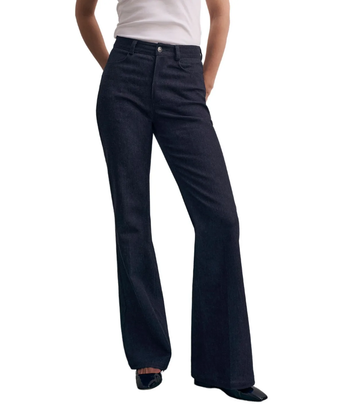 Lexington High-Waisted Flared Jeans by The Fold