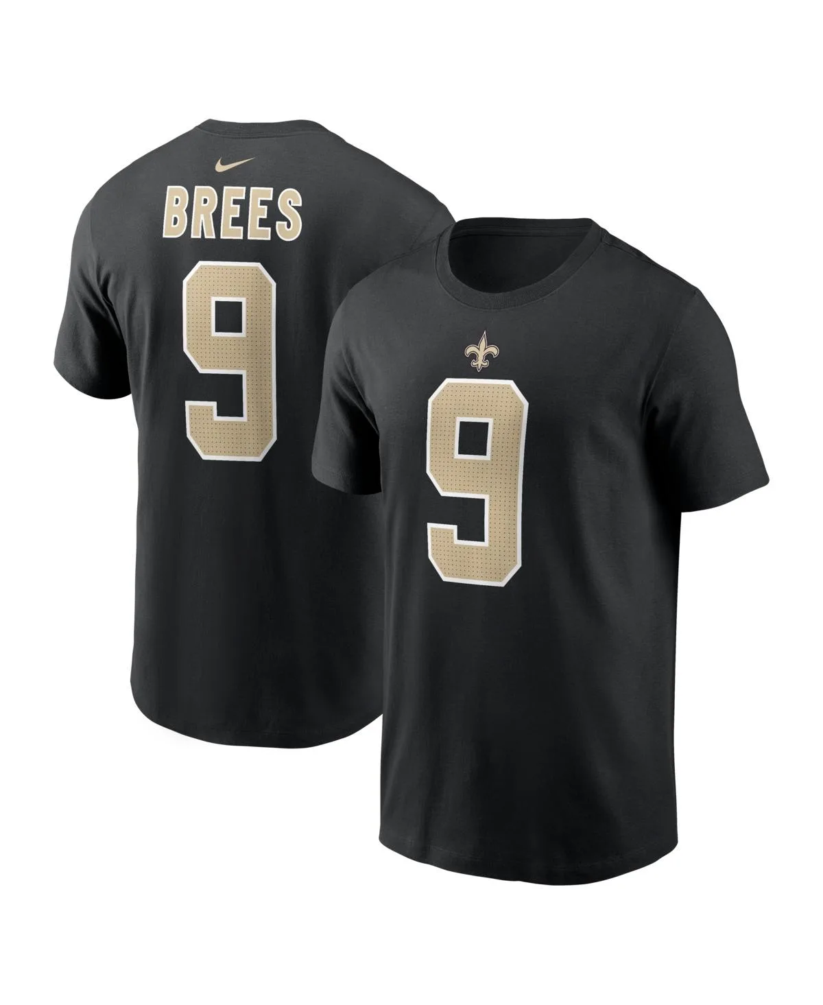 Drew Brees New Orleans Saints Retired Player Name & Number T-Shirt by Nike