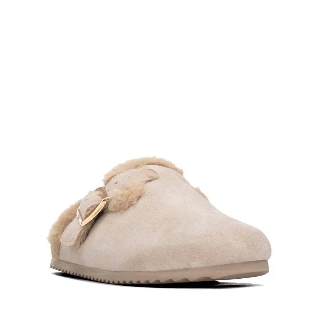 Suede Round-Toe Clogs by Xti