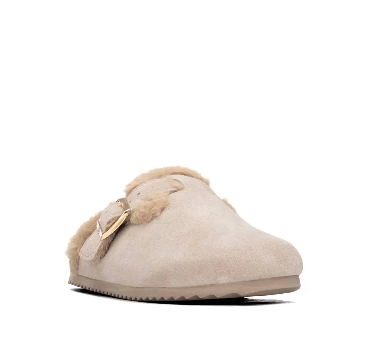Suede Round-Toe Clogs by Xti