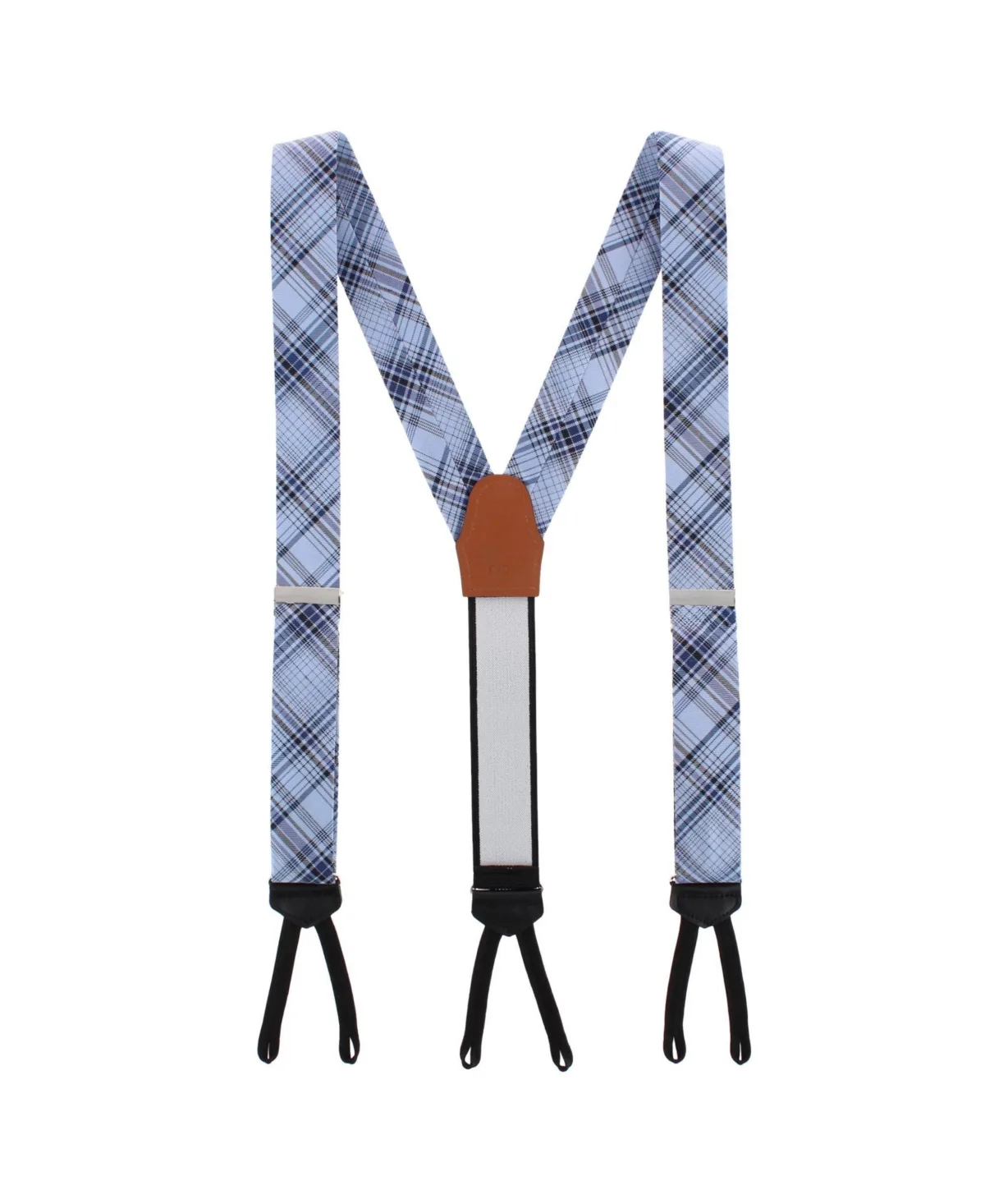 Leander Multi Striped Business Wool Blend Formal End Suspenders by Trafalgar