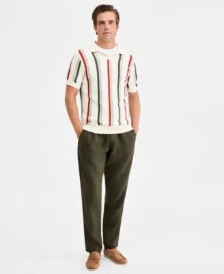 Royce Hill Knit Polo Shirt Linen Resort Pants Gunn T-Shirt Victoria Loafers by Rodd & Gunn