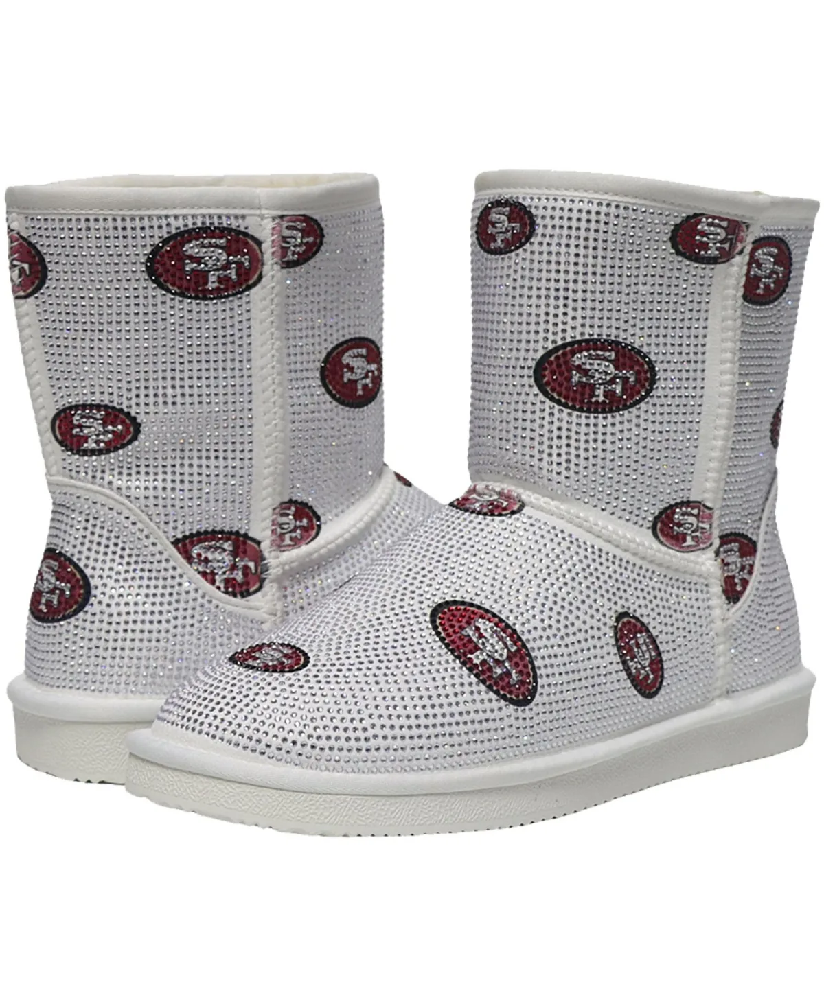 San Francisco 49ers Logo Pull-On Ankle Boots by Fabgating by Cuce