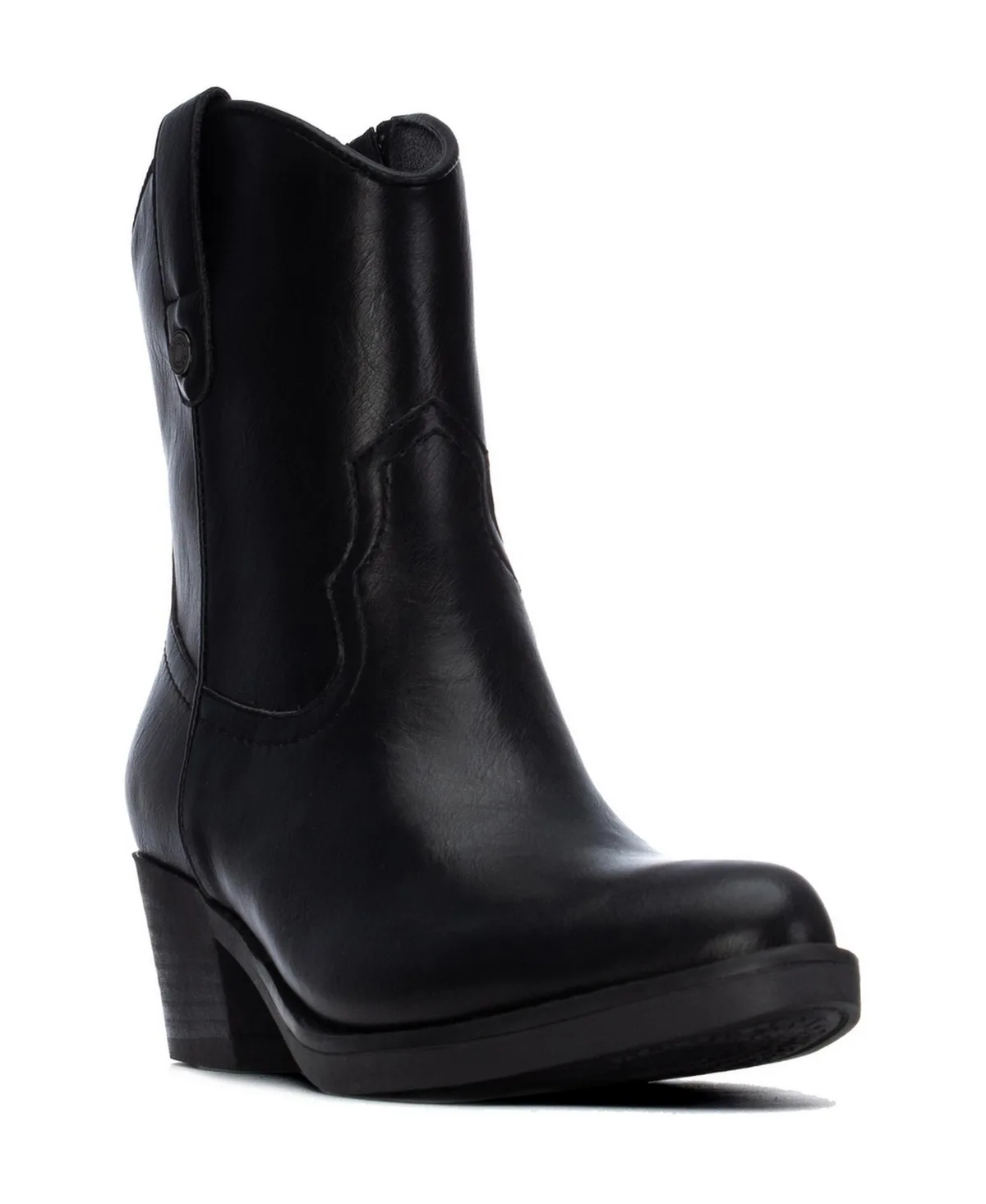Italian Western Ankle Block Heel Slip-Resistant Booties by Xti