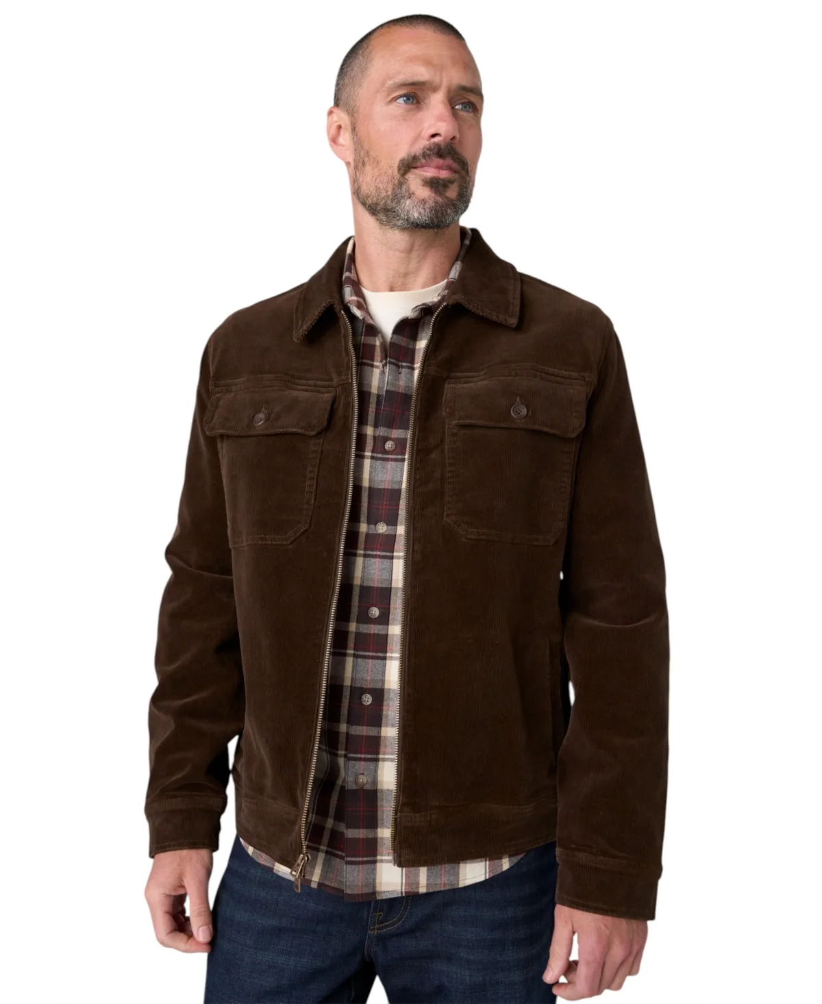 Corduroy 2-Way Zip Jacket by Liverpool Los Angeles