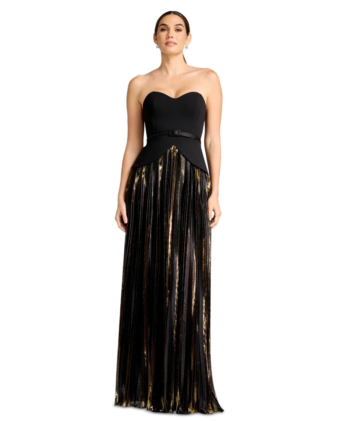 Triston Strapless Sweetheart Fit-and-Flare Dress by Dress the Population