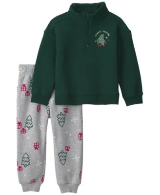 Christmas Ski Fleece Top Pants 2 Piece Set by Carter's