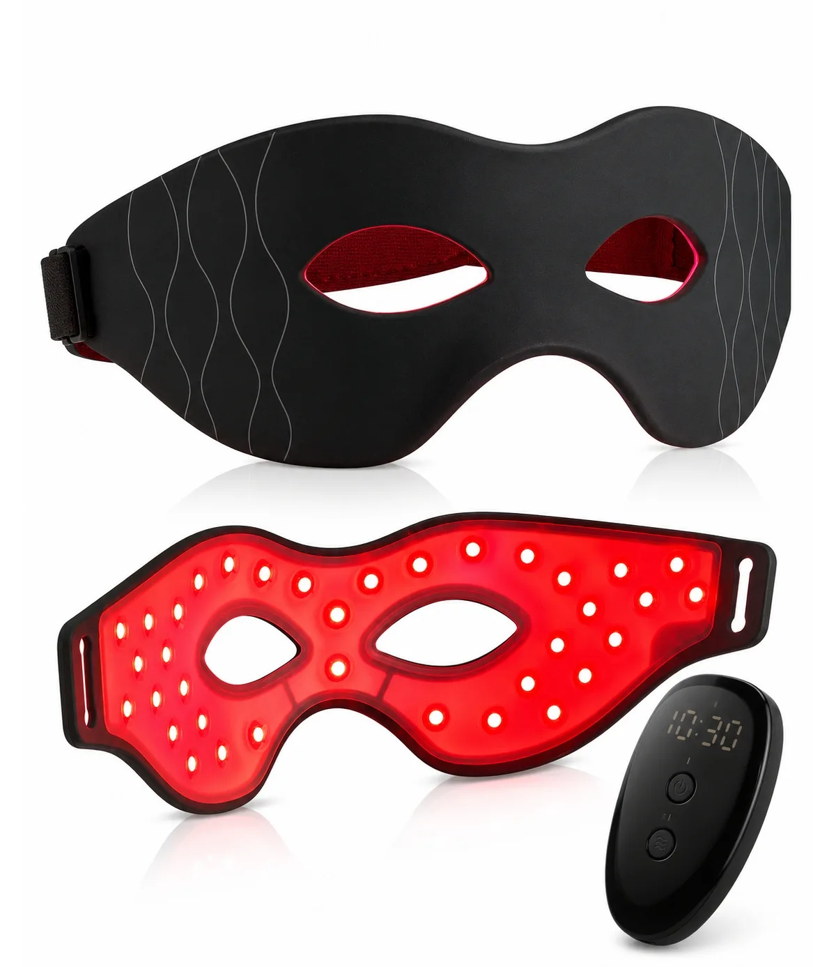 Eye Recovery Pro Led Light Therapy Eye Mask - Red and Near-Infrared Light for Puffiness, Dark Circles and Eye Rejuvenation by Lovery
