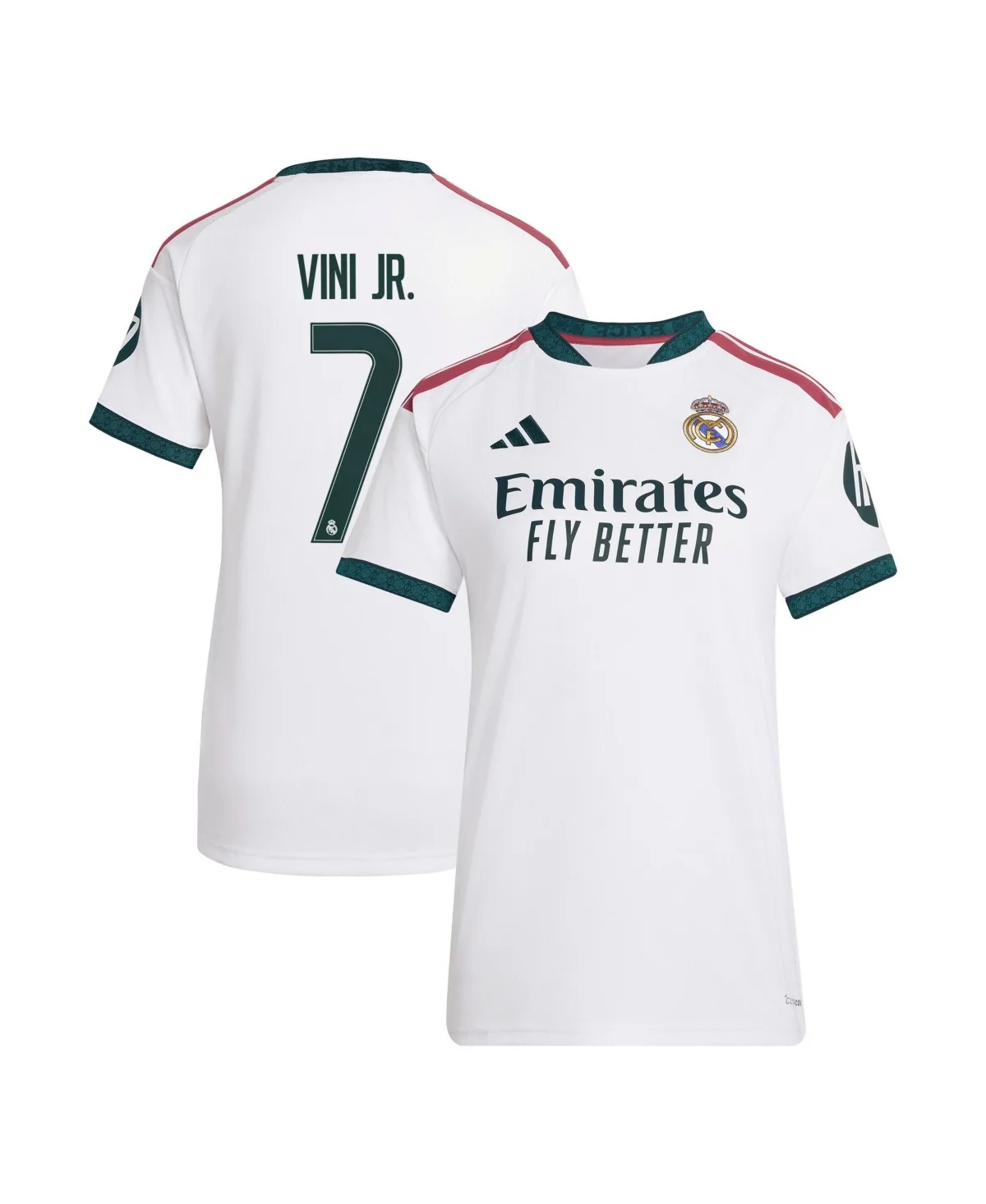 Vini Jr. White Real Madrid 2026/27 Home Replica Jersey by adidas