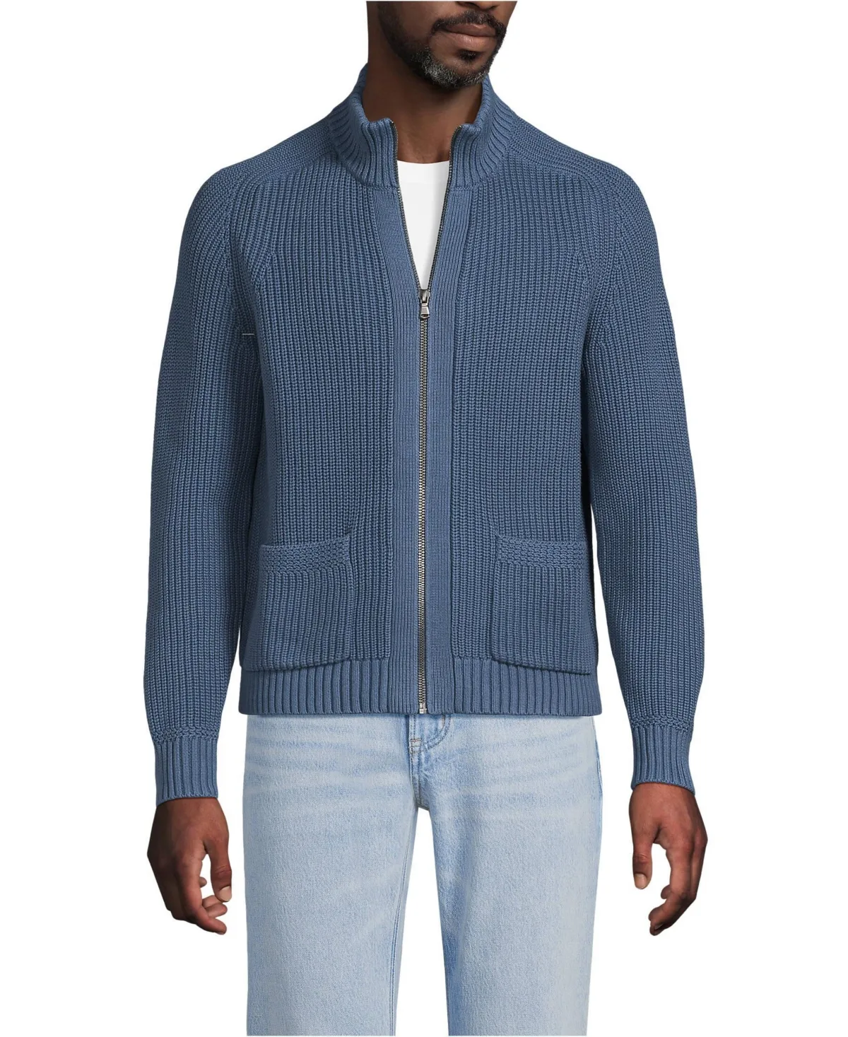 Long Sleeve Drifter Full Zip Cardigan Sweater by Lands' End