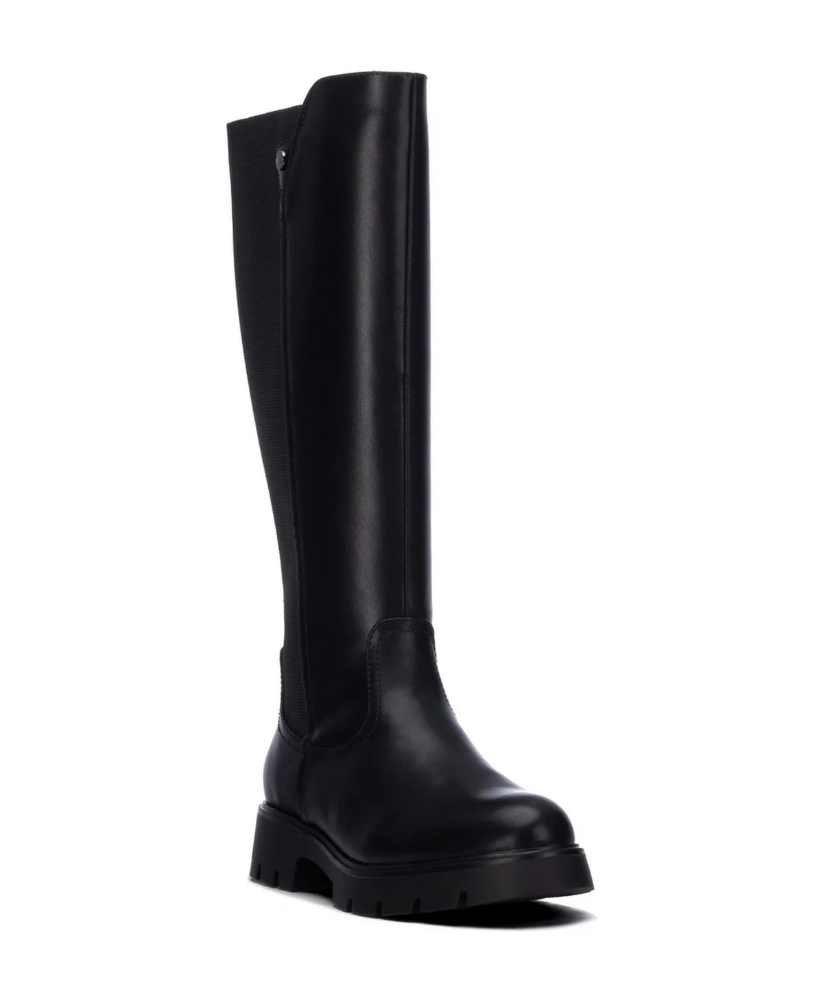 Refresh Block-Heel Zipper Slip-Resistant Tall Boots by Xti