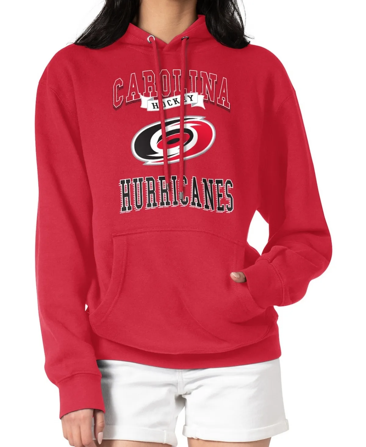G-Iii 4Her by Carl Banks Carolina Hurricanes Team Logo Tri-Blend Fleece Pullover Hoodie by G-III
