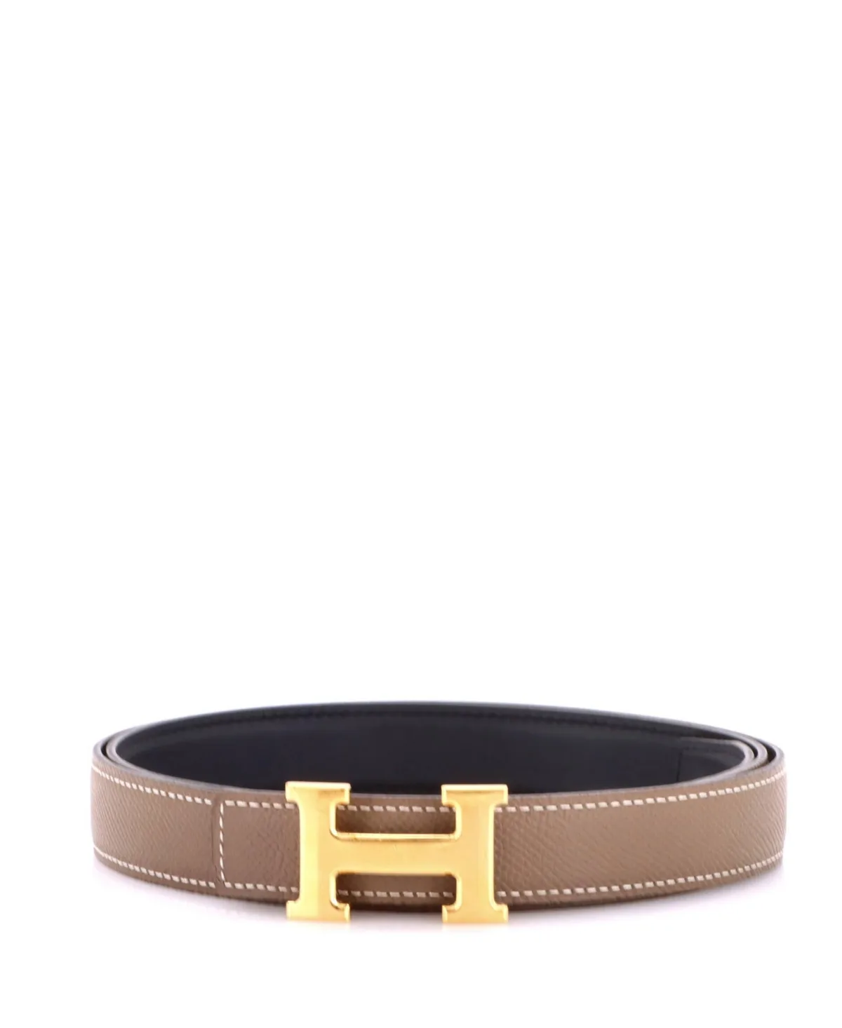 Pre-Owned Hermès Constance Reversible Belt Leather Thin by Hermes
