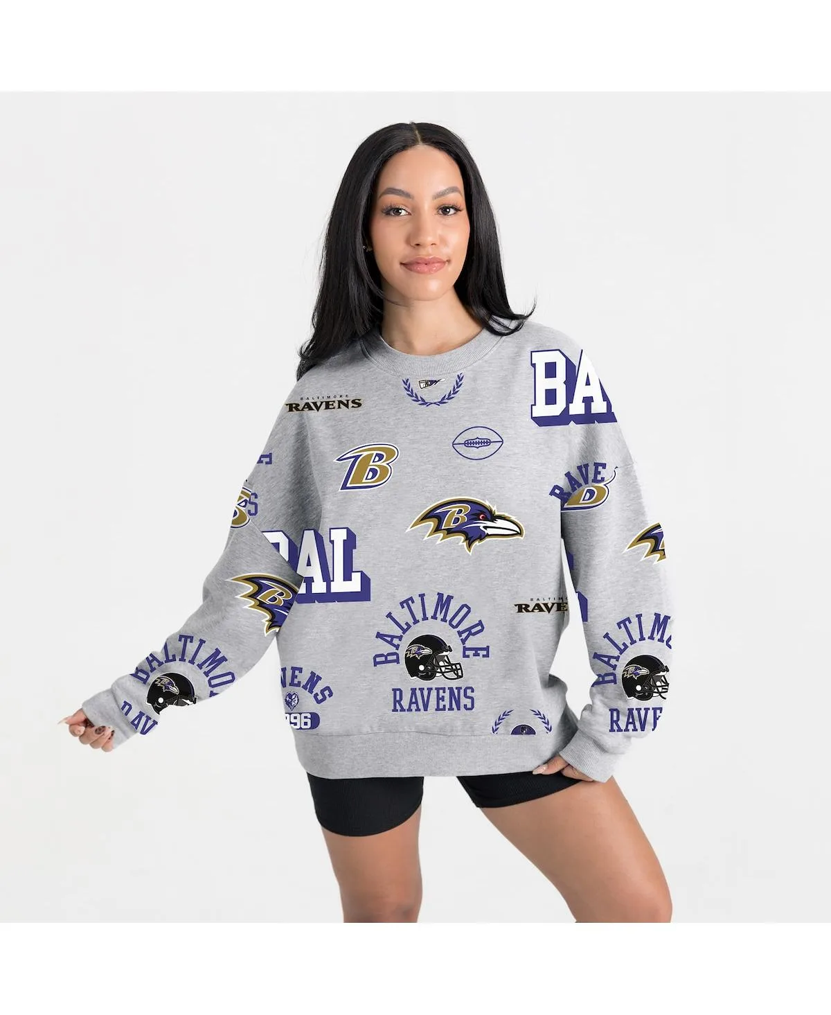Baltimore Ravens Always on Repeat Fleece Sweatshirt by Gameday Couture
