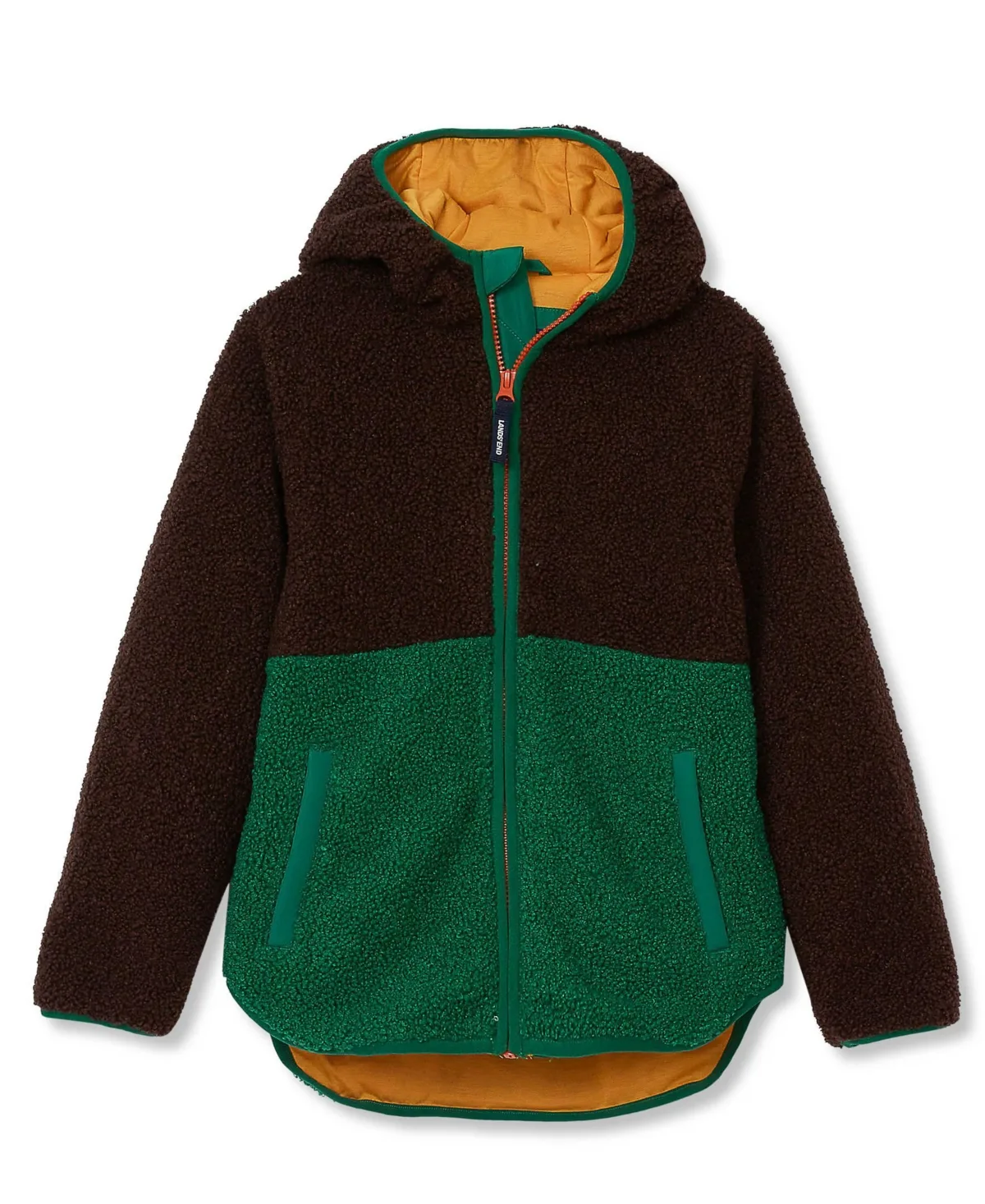 Colorblock High Pile Jacket by Lands' End
