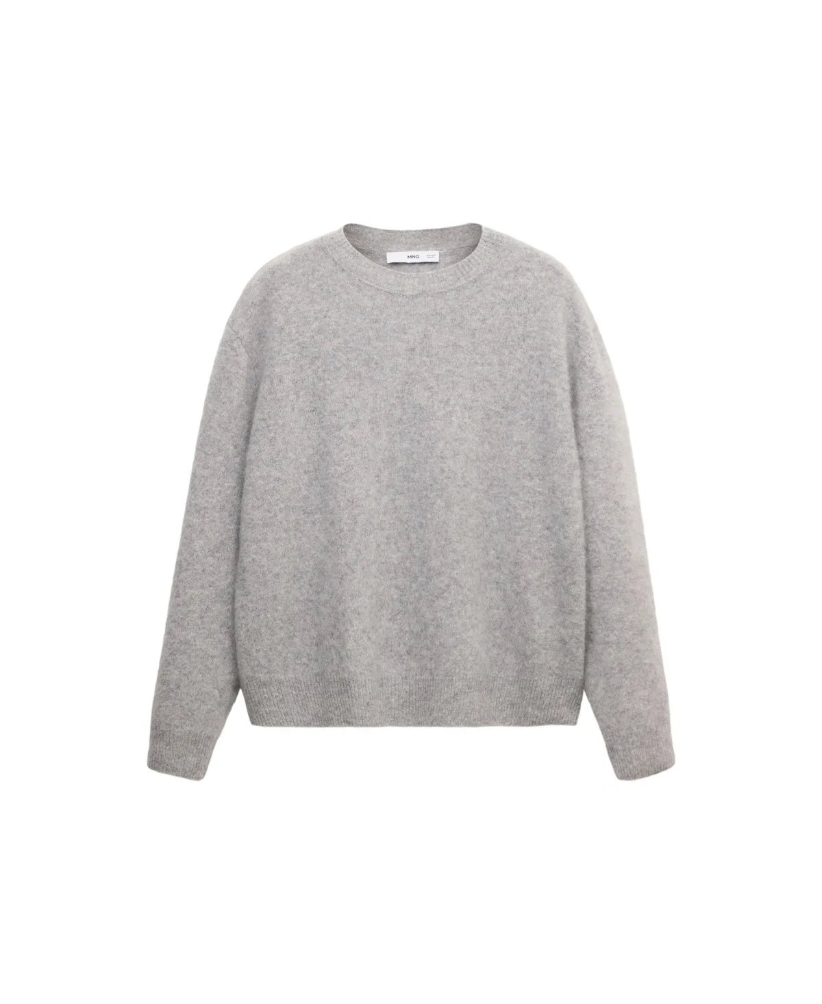 Oversized Wool Crewneck Sweater by Mango