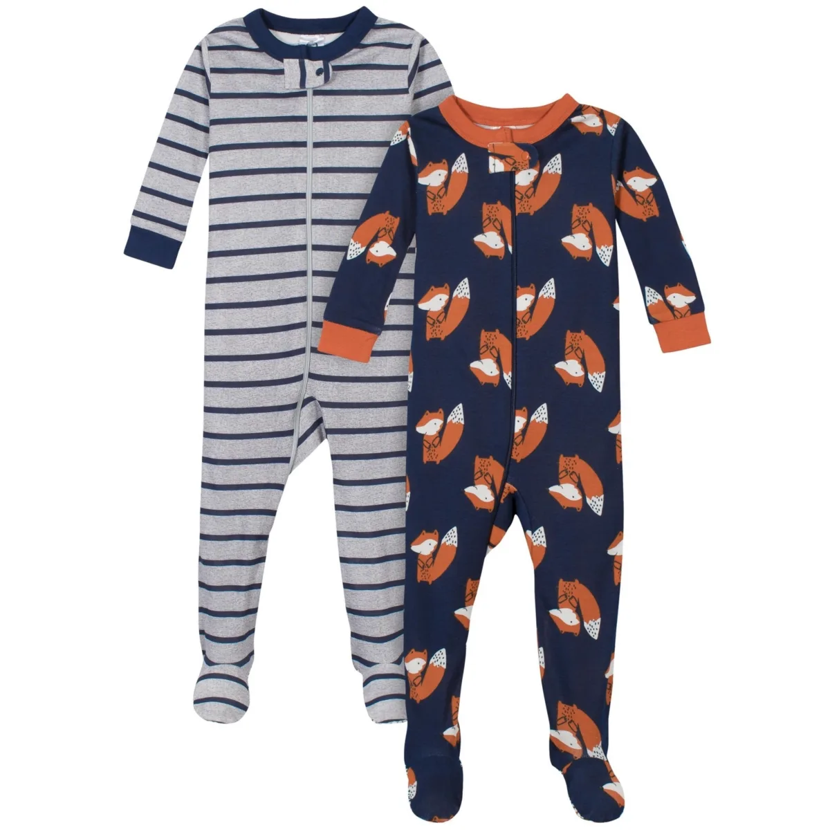 2-Pack Snug Fit Footed Cotton Pajamas by Gerber