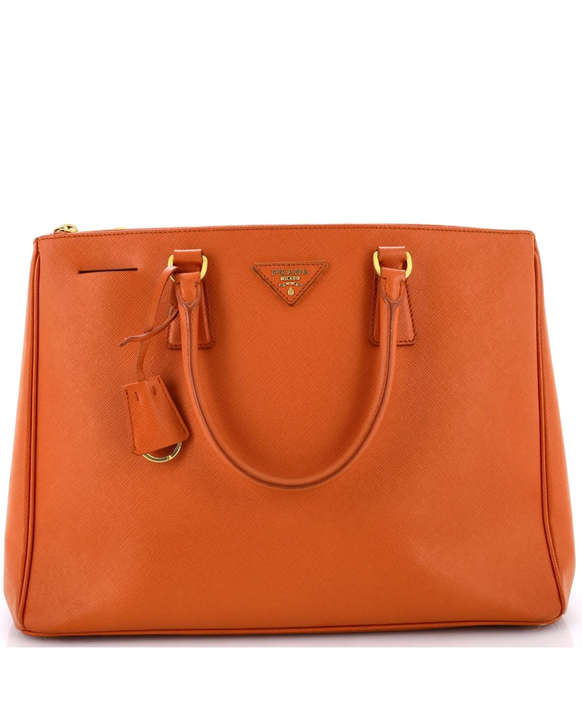 Pre-Owned Large Double Zip Lux Tote Saffiano Leather