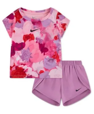 Move with Nature Crewneck T Shirt Shorts 2 Piece Set by Nike