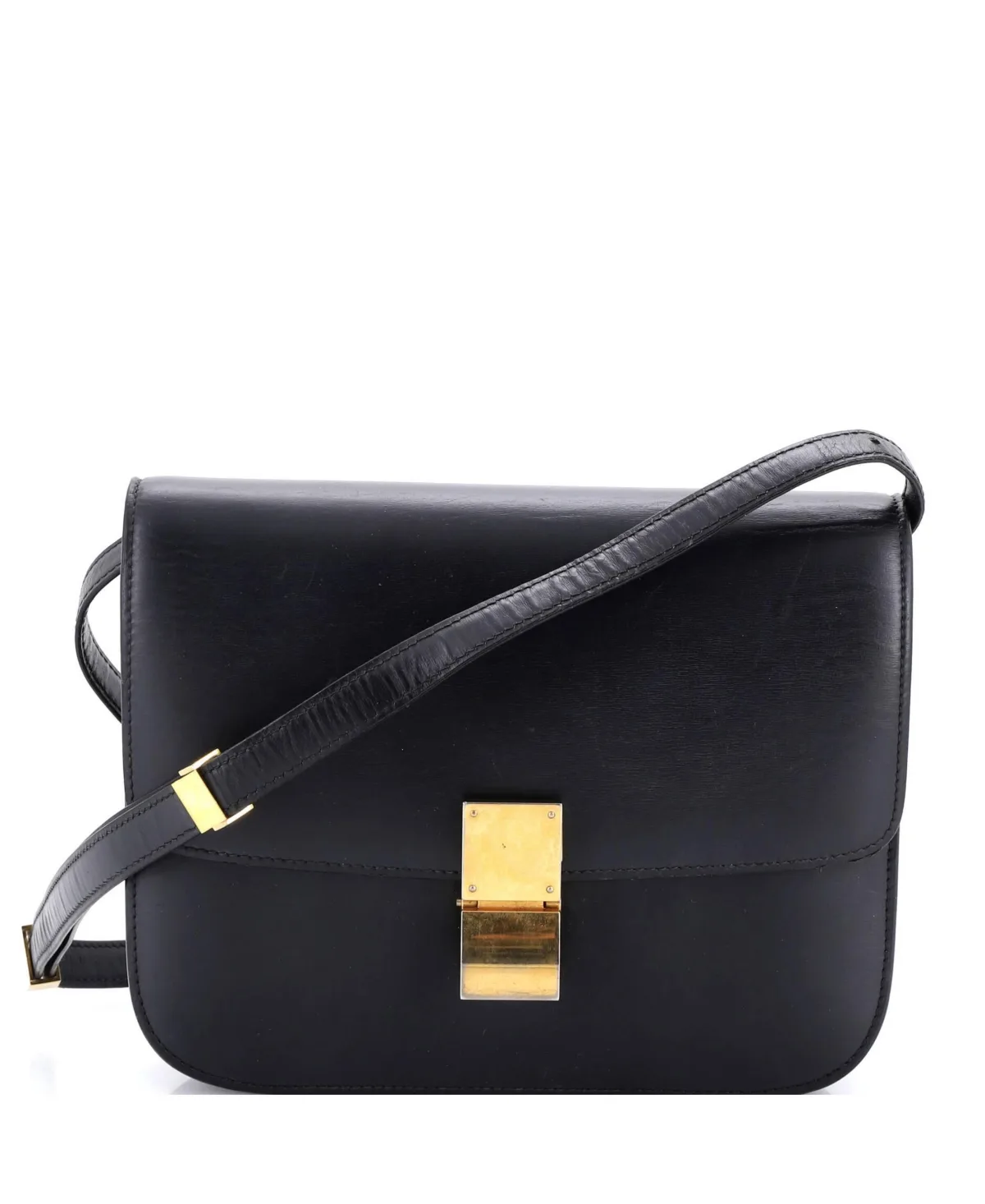 Pre-Owned Medium Classic Box Bag Smooth Leather by Celine
