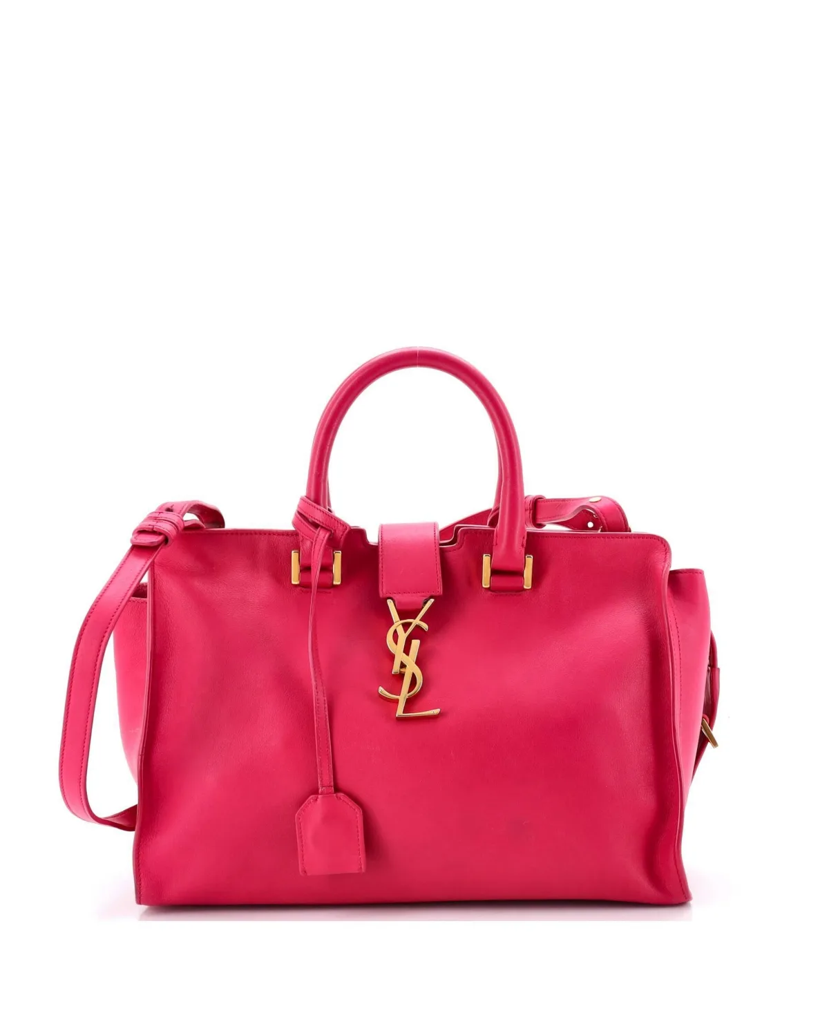 Pre-Owned Small Monogram Cabas Leather by Saint Laurent