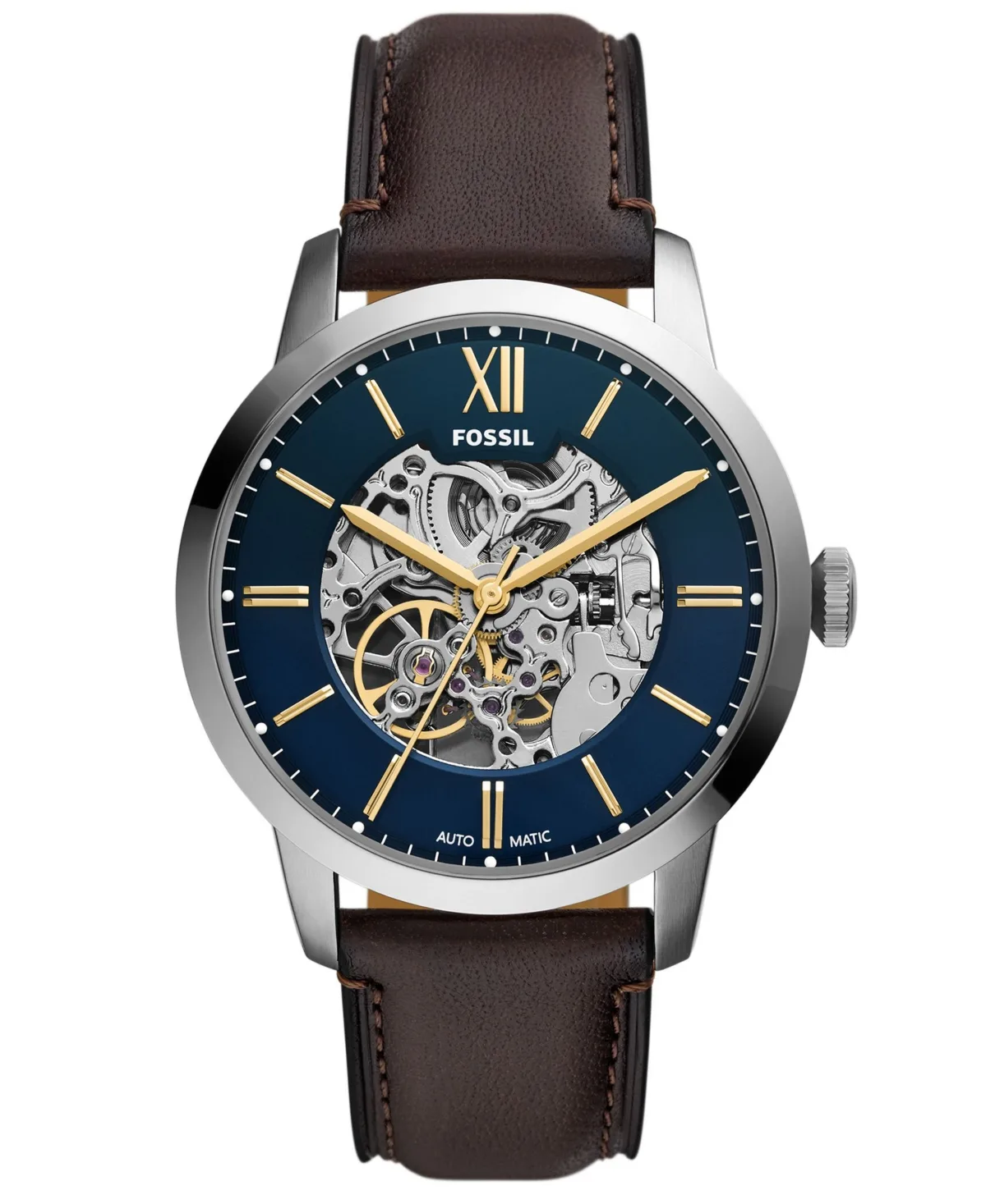Automatic Townsman Leather Watch, 44mm by Fossil