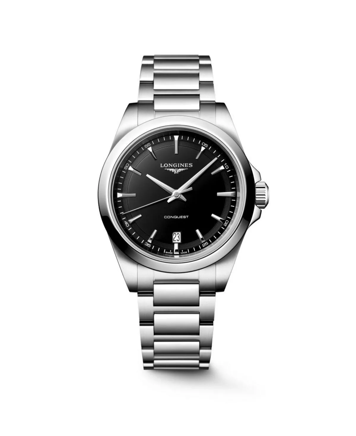 Conquest Silver Stainless Steel Strap Watch 38mm by Longines