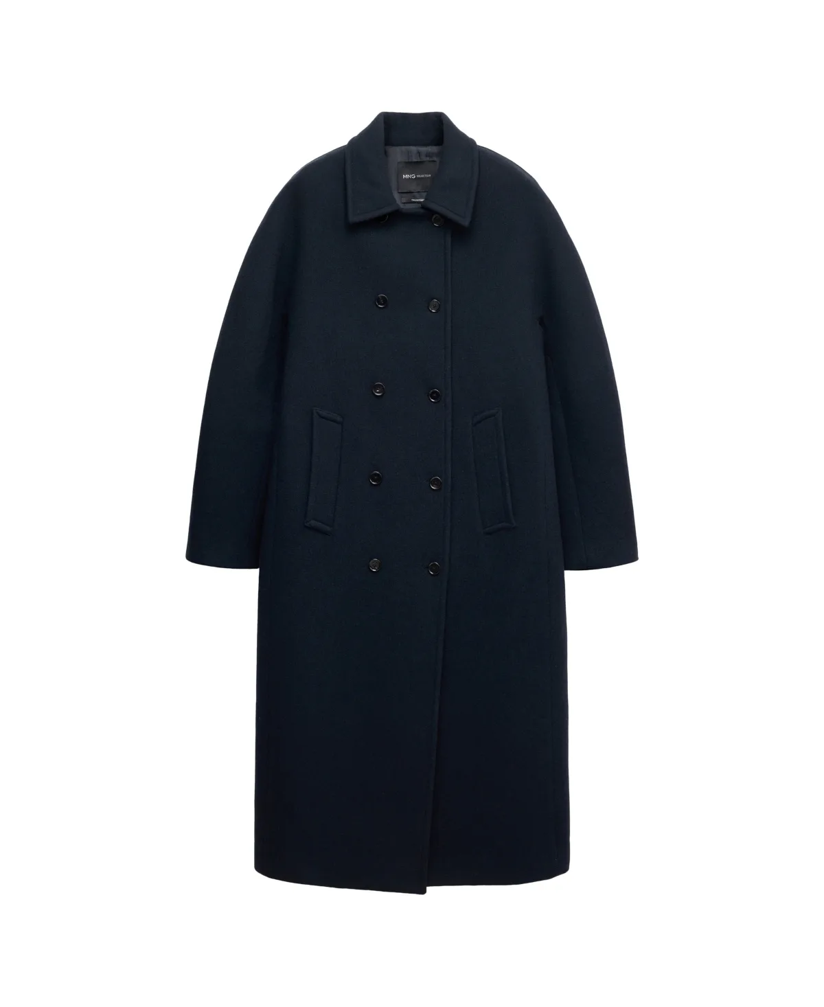 Selection Double-Breasted Wool-Blend Coat by Mango