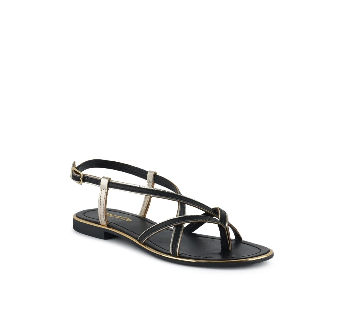 Pheobe Strappy Pink Flat Sandals