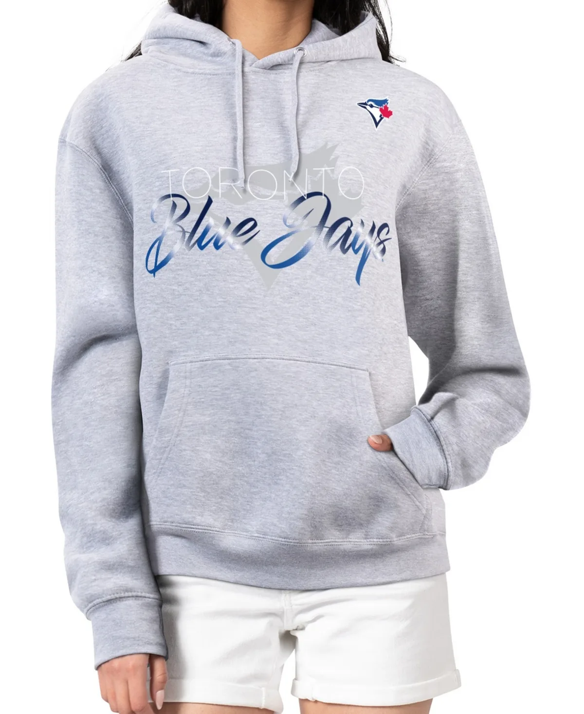 Toronto Blue Jays Shadow Logo Graphic Pullover Hoodie by G-III