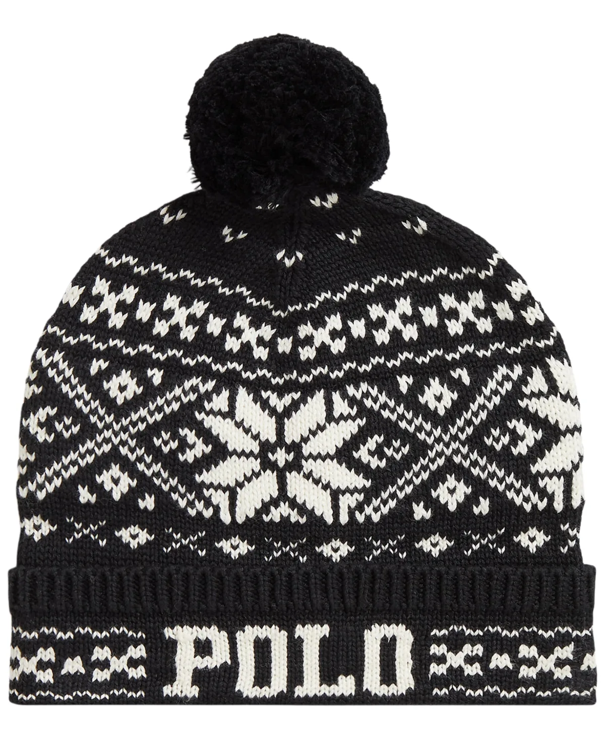 Fair Isle Pom-Pom Fleece-Lined Beanie by Polo Ralph Lauren