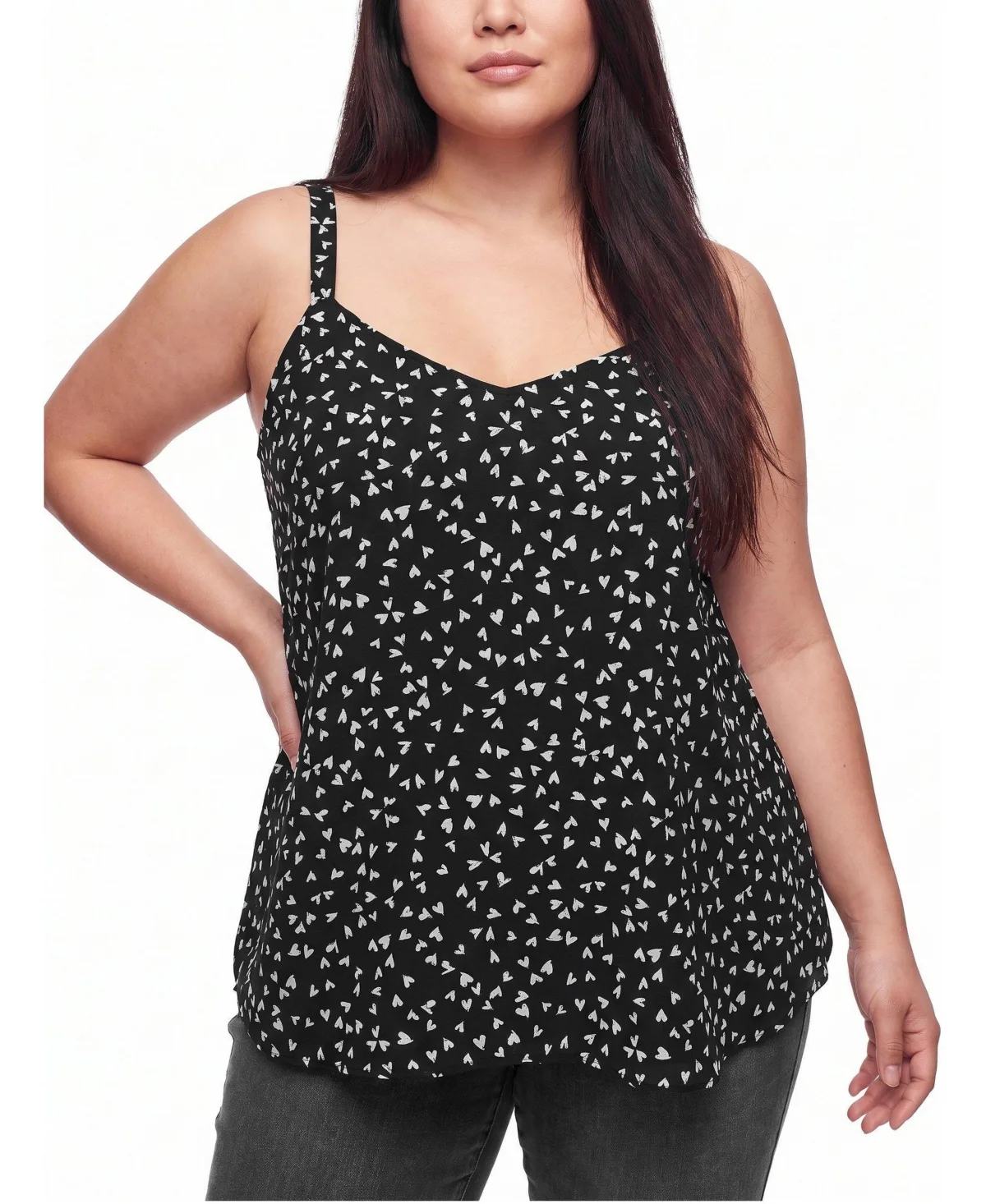Sophie V-Neck Swing Chiffon Camisole by Torrid