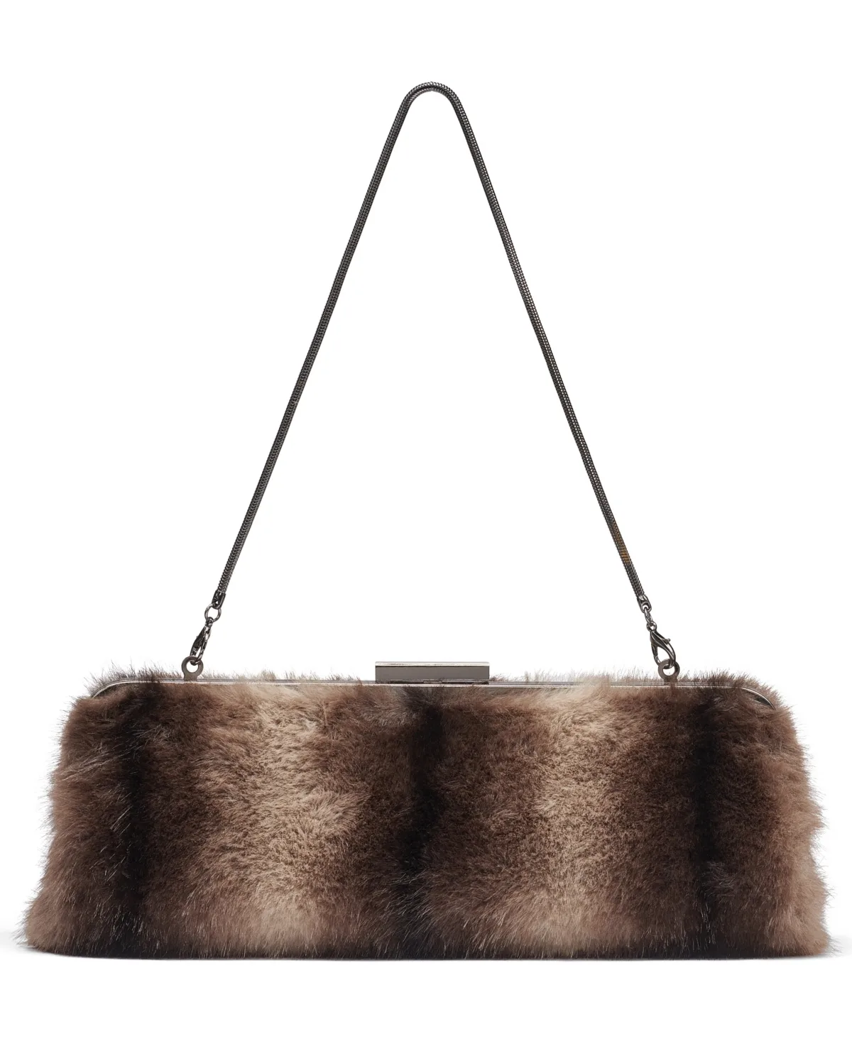 Lainey Striped Medium Shoulder Clutch Handbag by DKNY