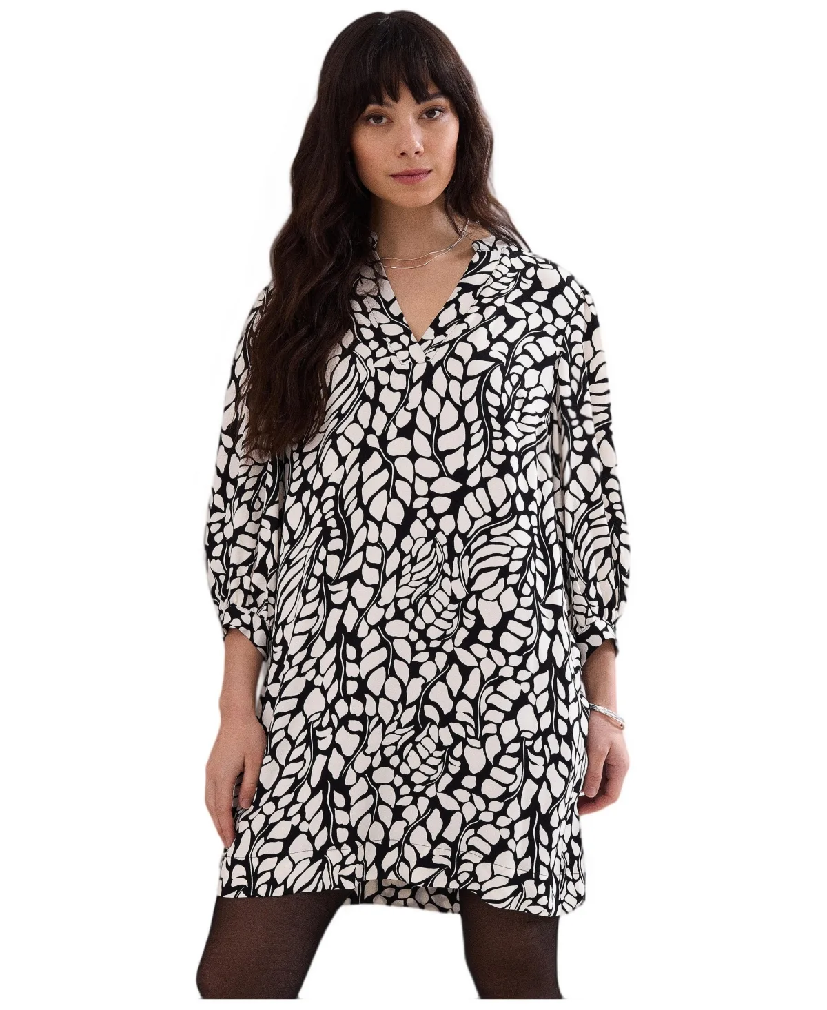 Milicia Printed V-Neck Mini Tunic Dress by Phase Eight