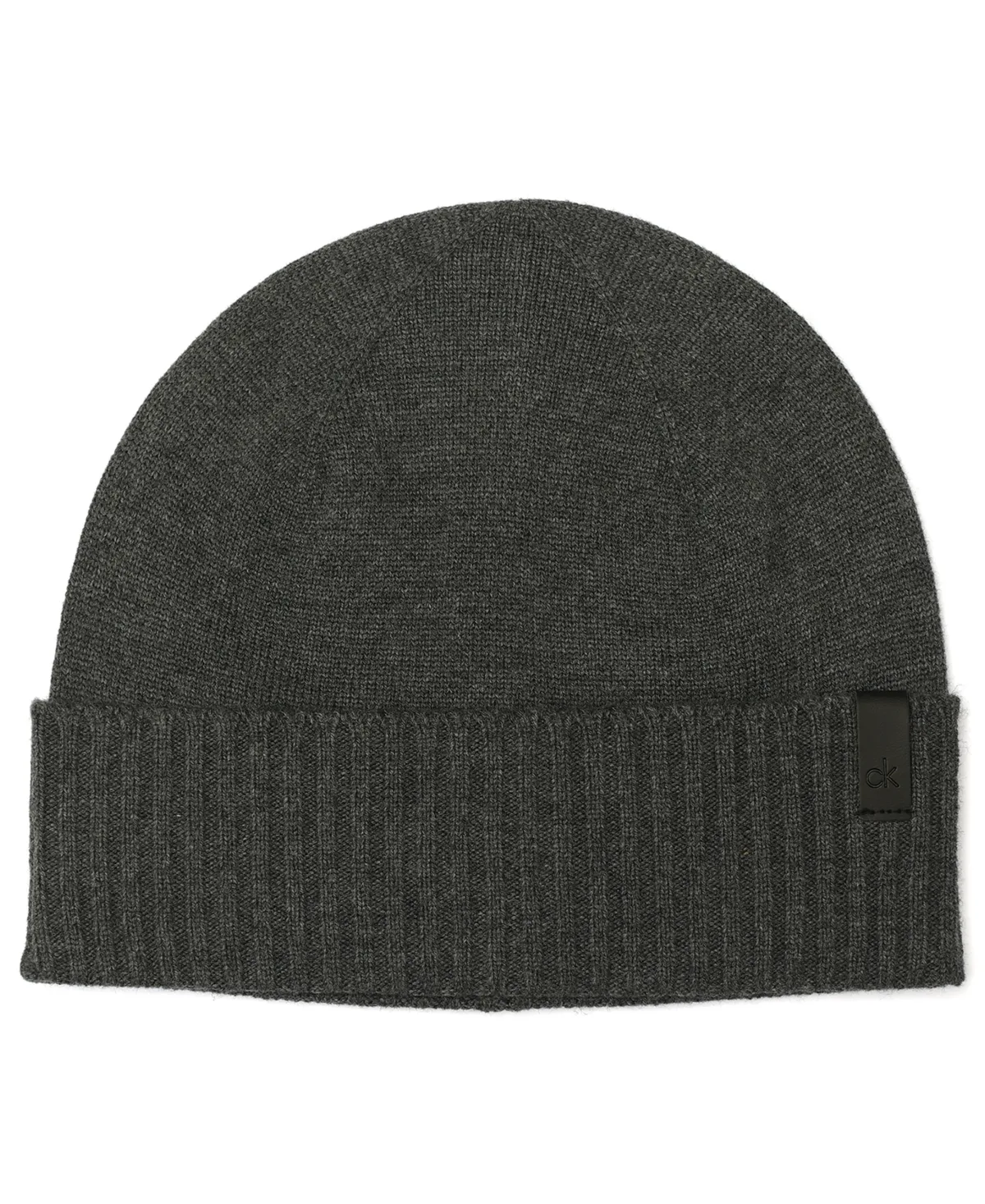 Ribbed-Knit Stretch-Fit Beanie by Calvin Klein