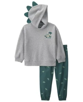 Dinosaur Long Sleeve Hooded Sweatshirt Pants 2 Piece Set by Carter's