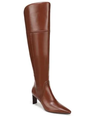 Eleanor Over the Knee Regular Wide Calf Snip Toe Zip Boots