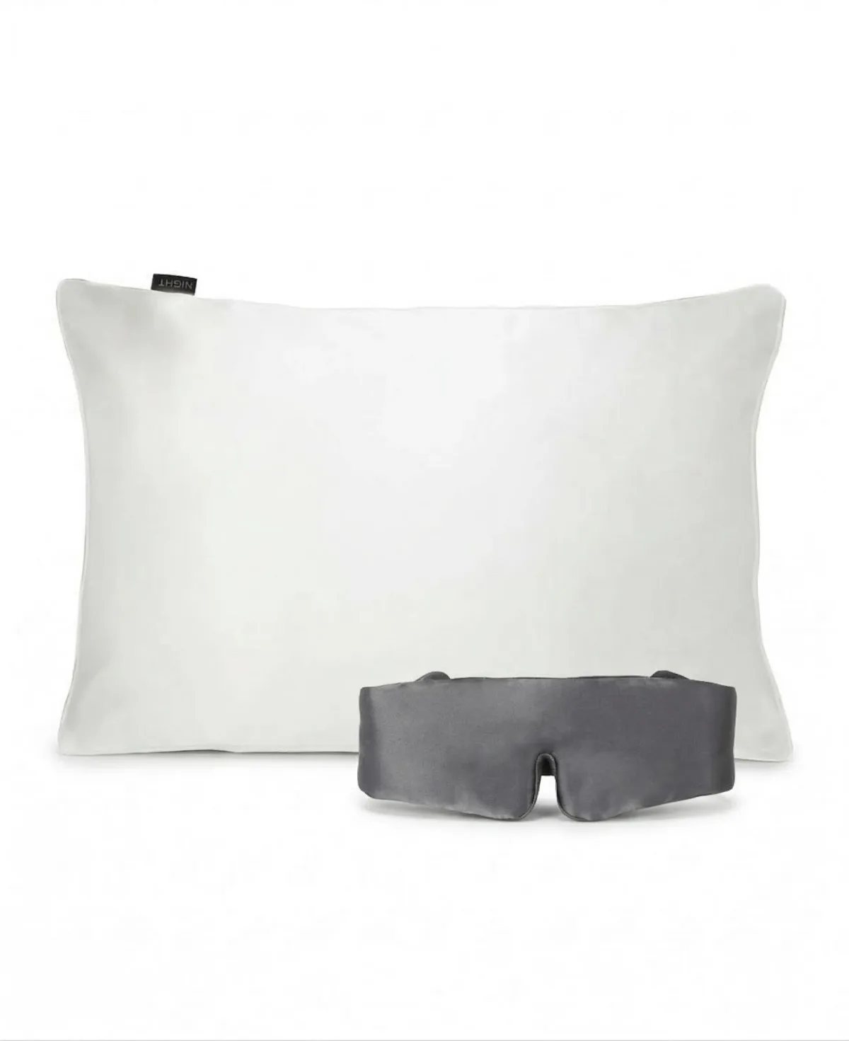 Silk Sleep Set, Pillowcase and Eye Mask by Night