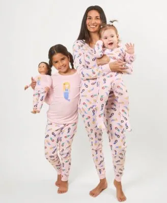 Matching Mommy Me Mermaid Cotton Pajamas by Leveret