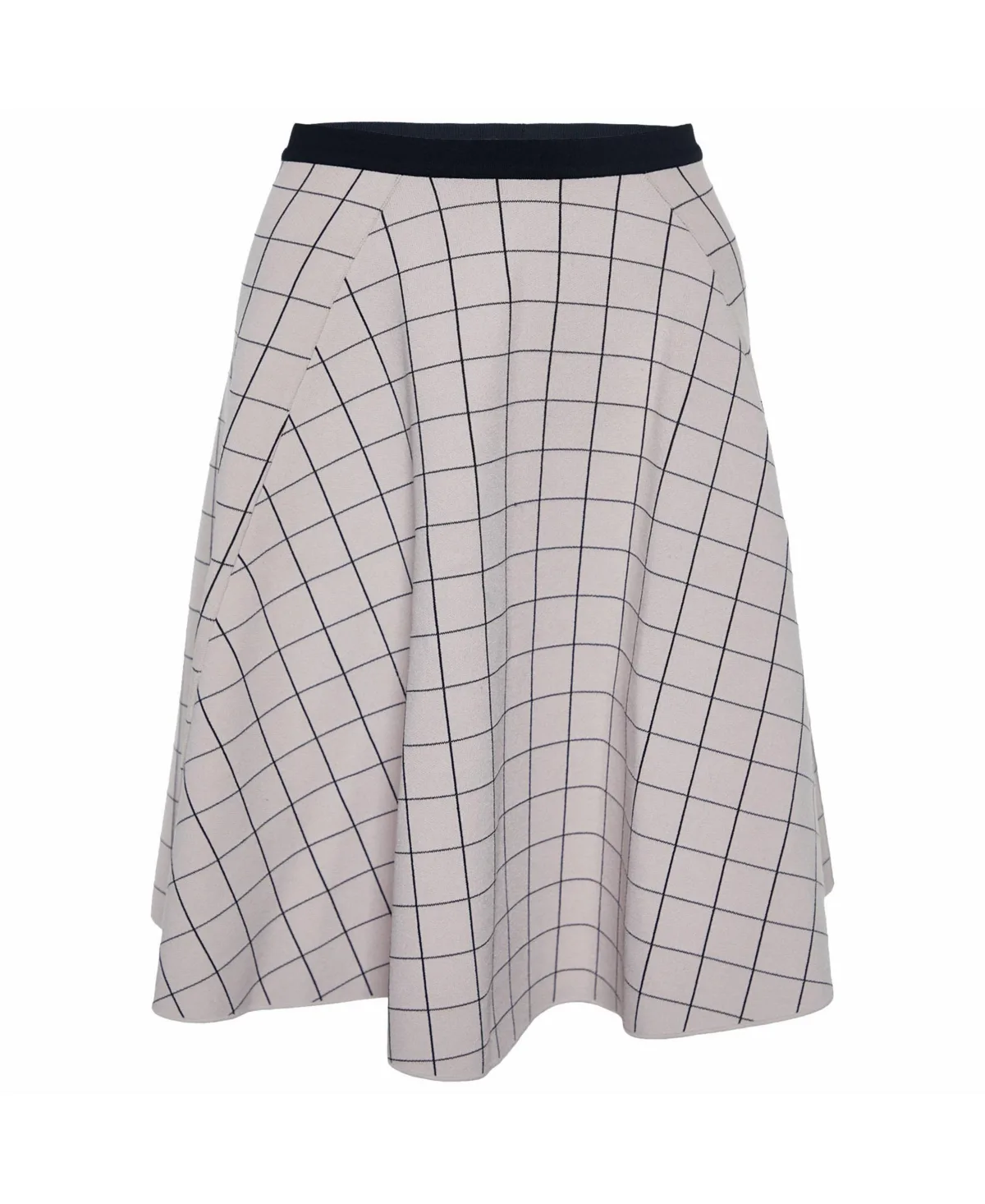 Pre-Owned Fendi Square Patterned Knit Skater Mini Skirt by FENDI