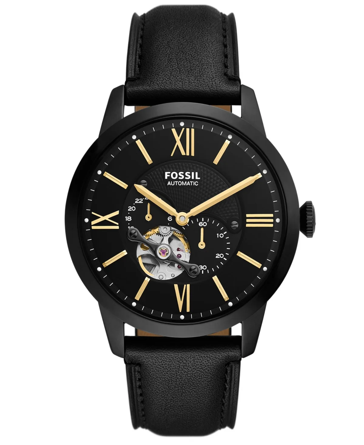 Automatic Townsman Water-Resistant Leather Watch, 44mm by Fossil
