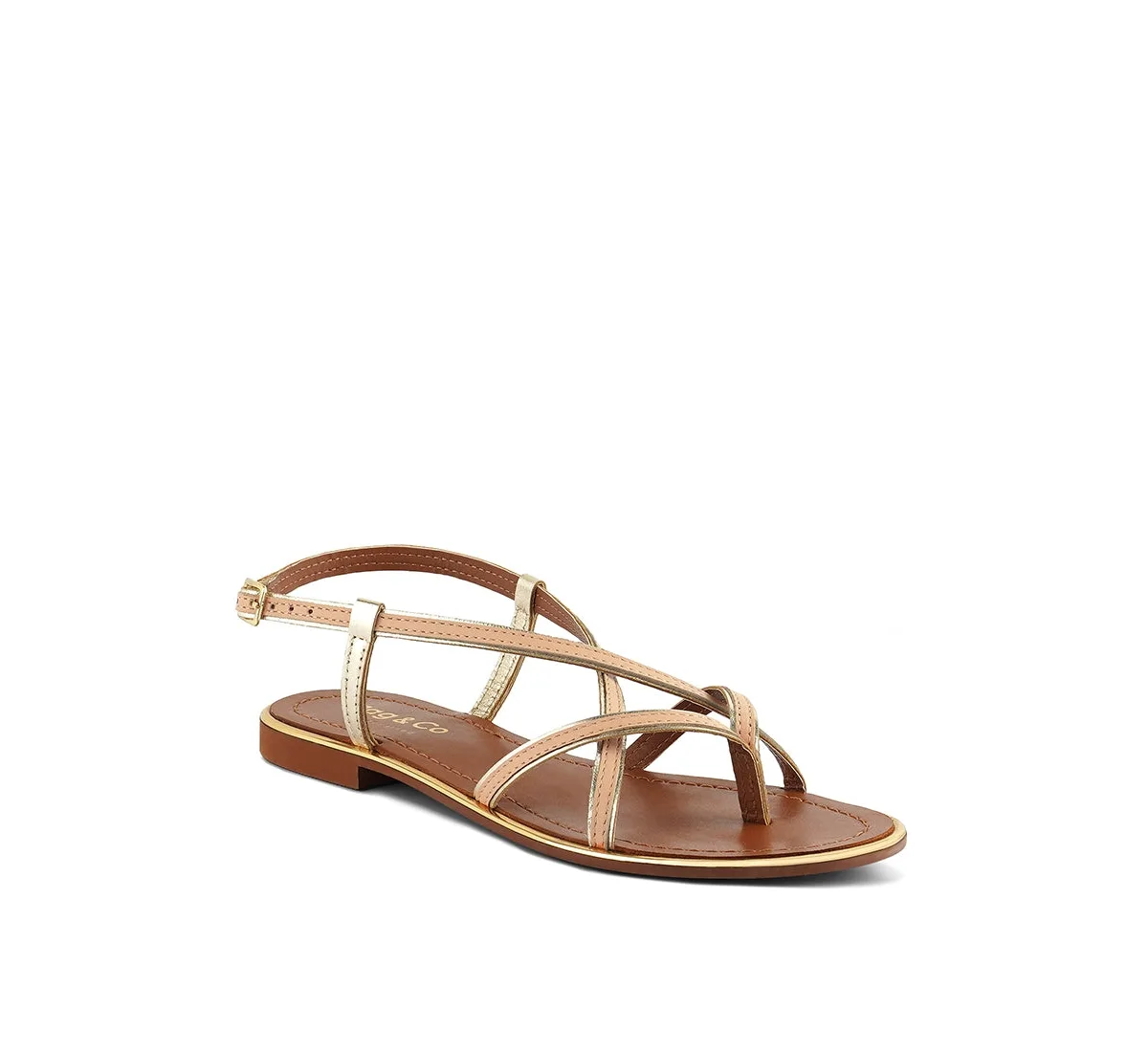 Pheobe Strappy Flat Sandals by Rag & Co