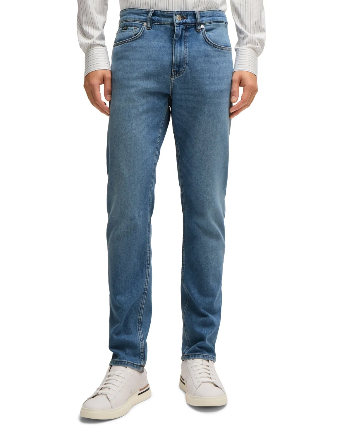Comfort-Stretch Denim Slim-Fit Jeans by Hugo Boss