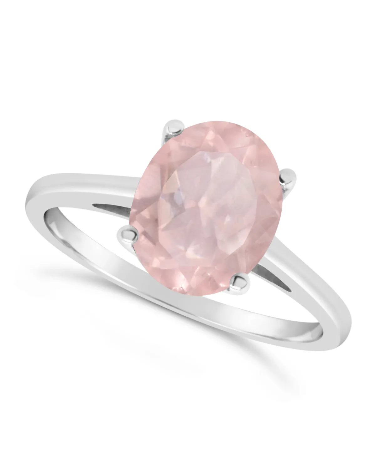 Sky Blue Topaz (3 ct. t.w.) Ring in Sterling Silver. Also Available in Rose Quartz (2-1/4 ct. t.w.) by Macy's