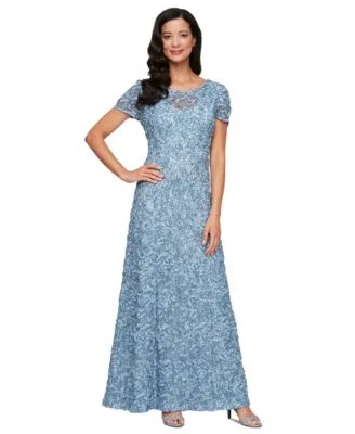 Soutache Sequin a Line Dress by Alex Evenings