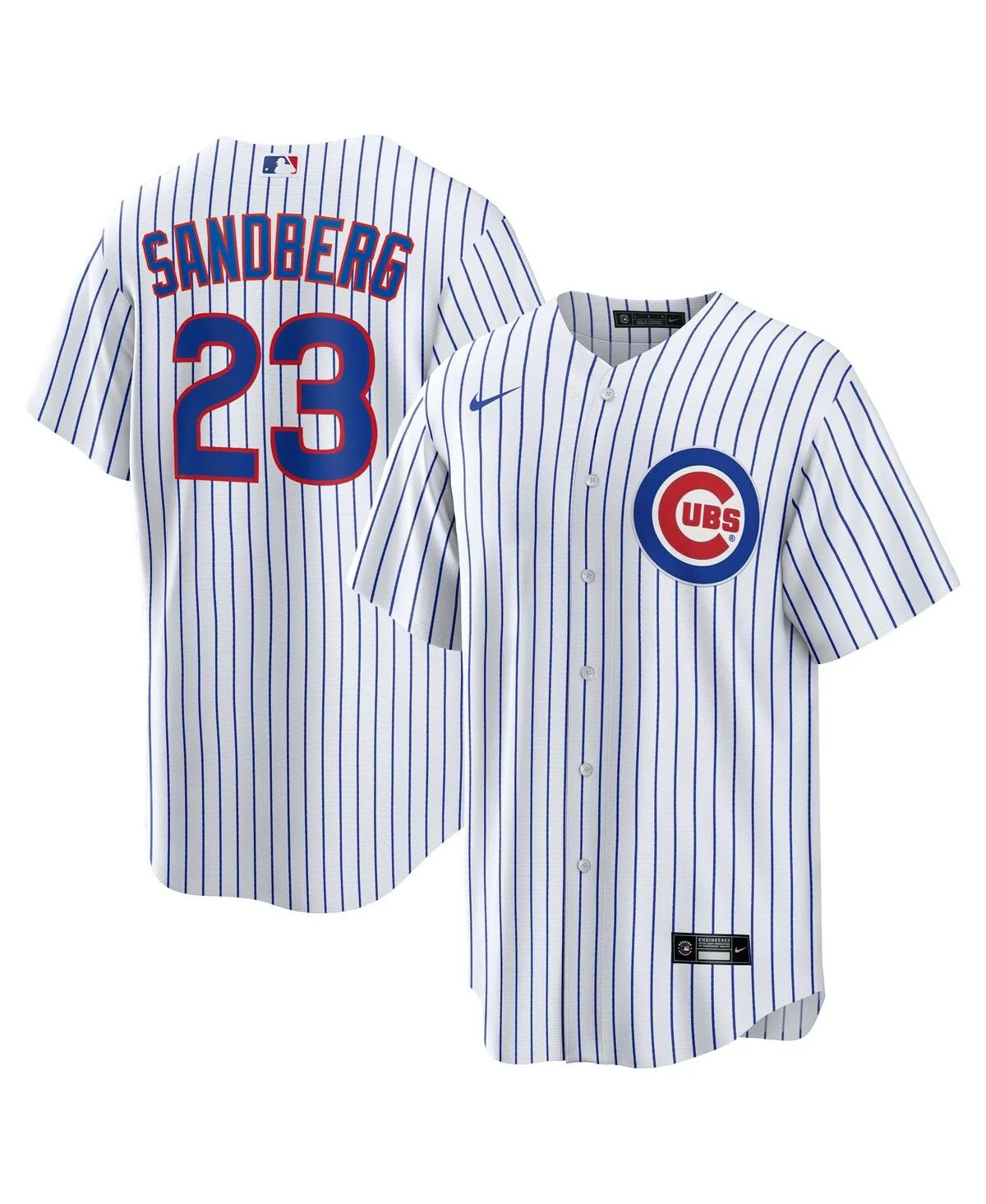 Ryne Sandberg White Chicago Cubs Home Retired Player Replica Jersey by Nike