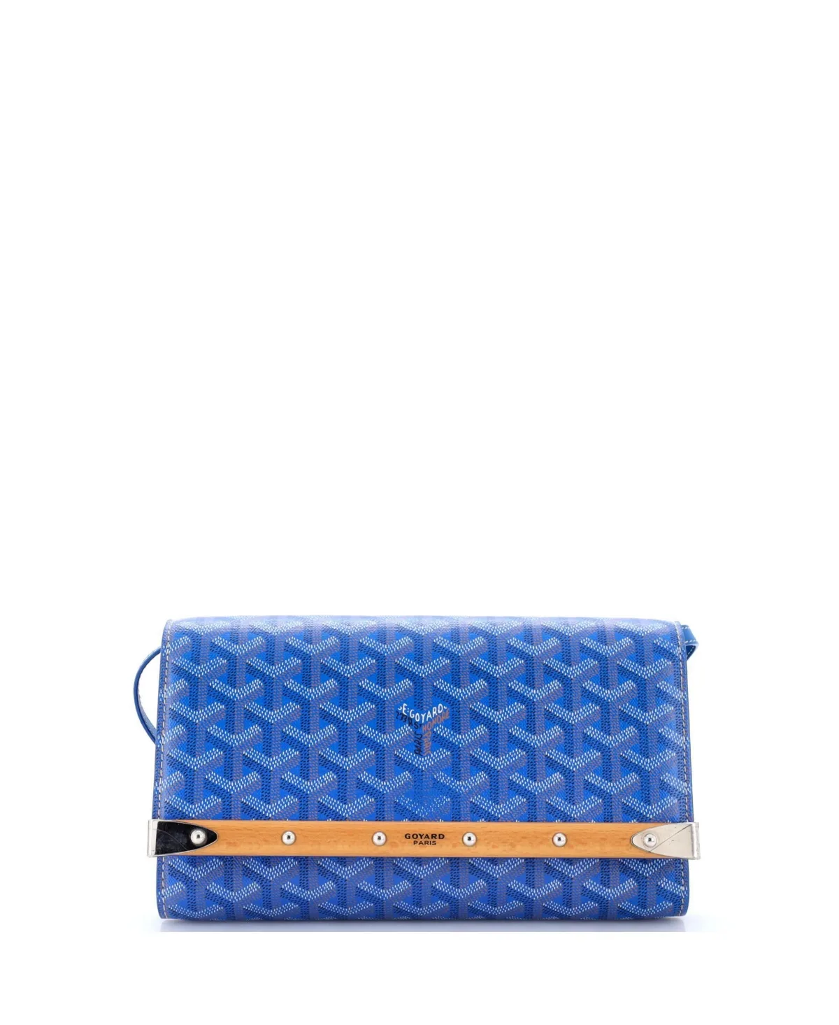 Pre-Owned Goyard Monte Carlo Coated Canvas Crossbody Clutch by Pre Owned Goyard